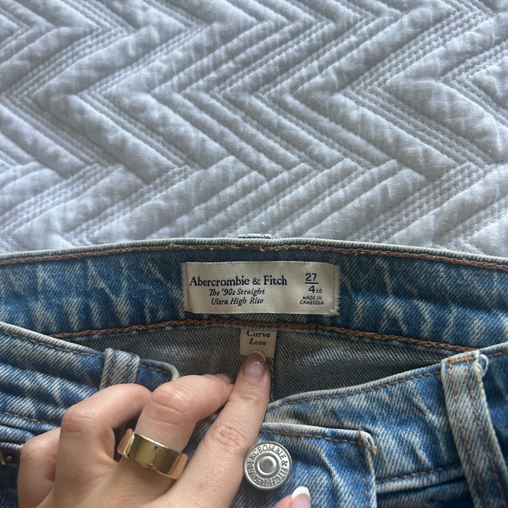 Abercrombie & Fitch Blue Straight Leg Jeans